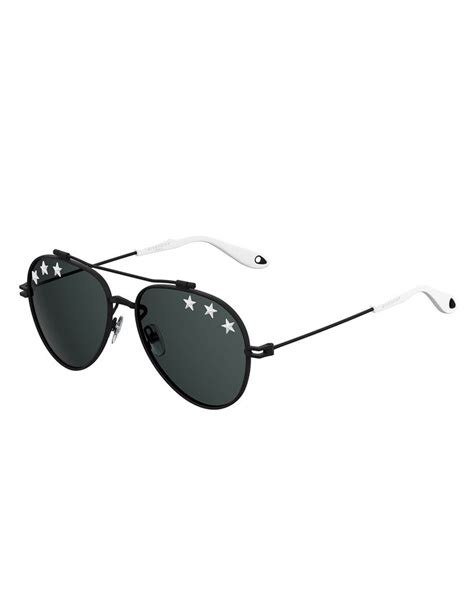 givenchy white star black aviator sunglasses|Women's Designer Sunglasses .